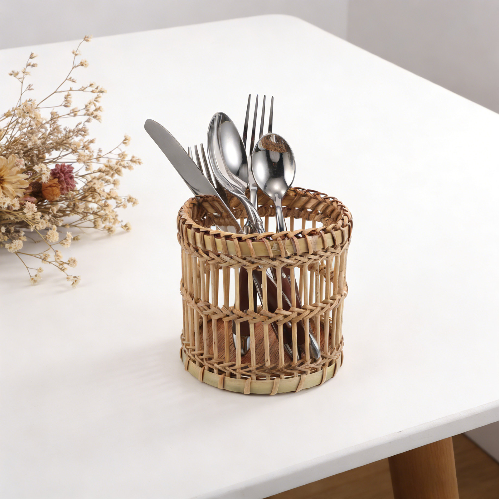 Bamboo Cutlery - Bambusowy pojemnik na przybory kuchenne, organizer
