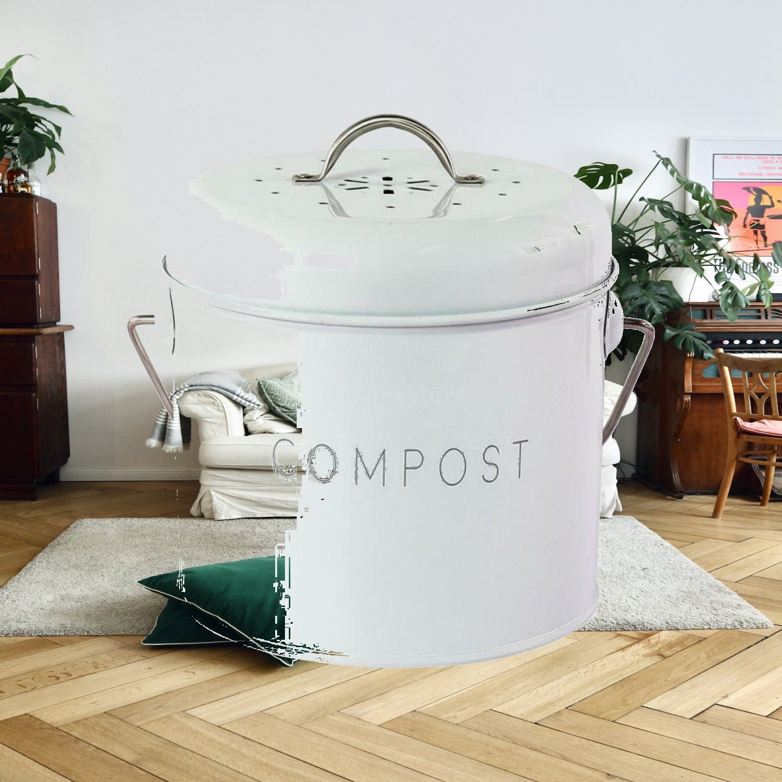 Biurkowy kosz na śmieci do kuc – Compost Bin recenzja i cena